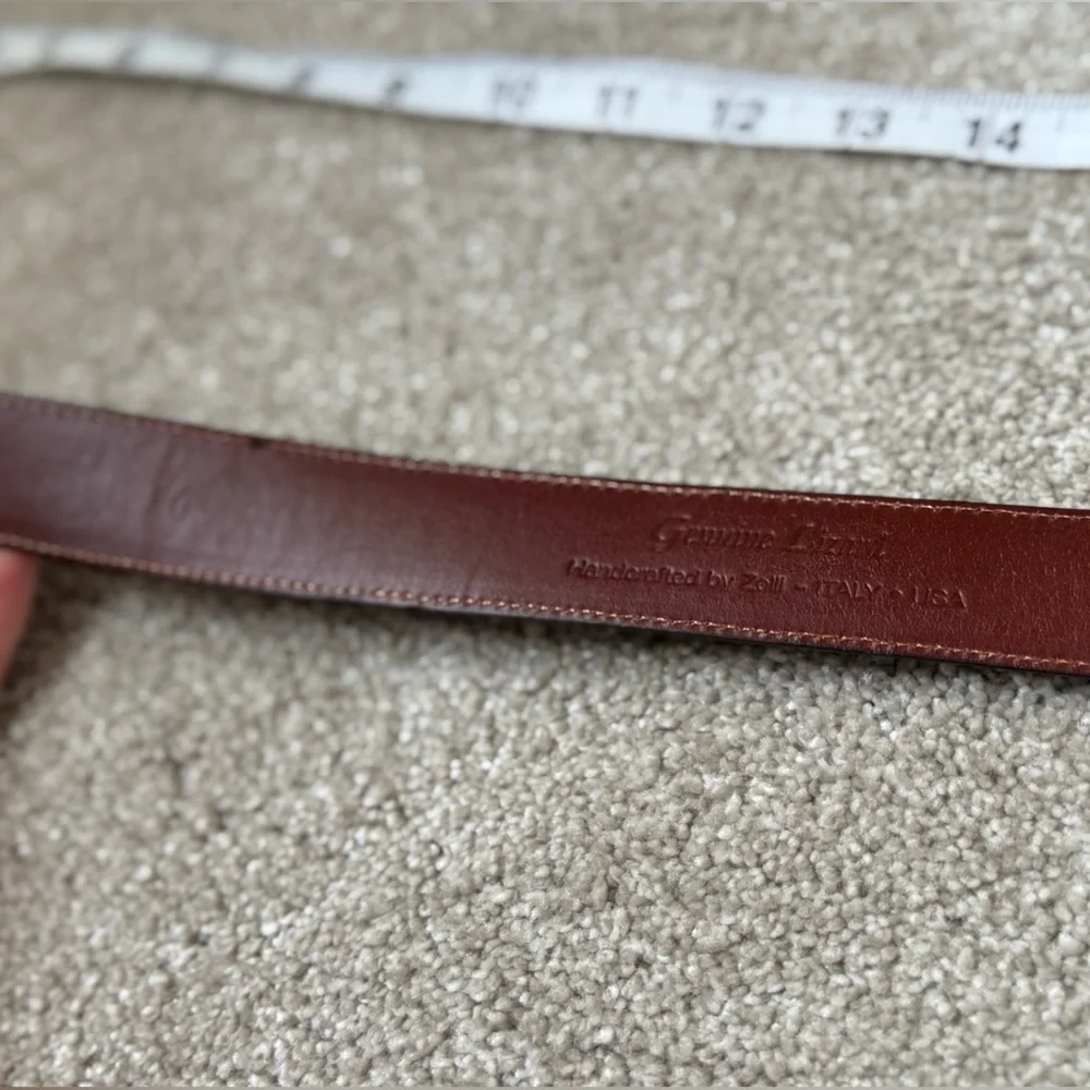 Zelli genuine lizard skin belt black 40 - Picture 3 of 6